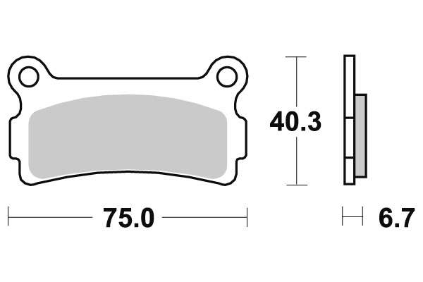 Sbs Jarrupalat Ceramic - Moottoripyörän jarrupalat - D220809 - 1