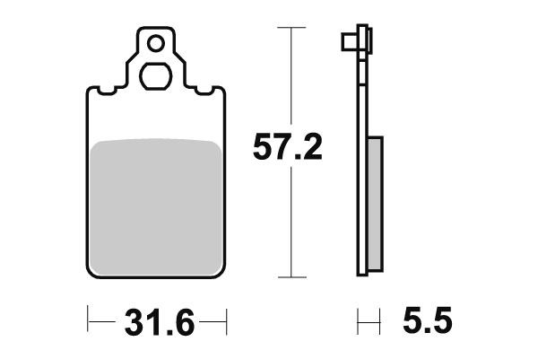 Sbs Jarrupalat Ceramic - Moottoripyörän jarrupalat - D2599 - 1