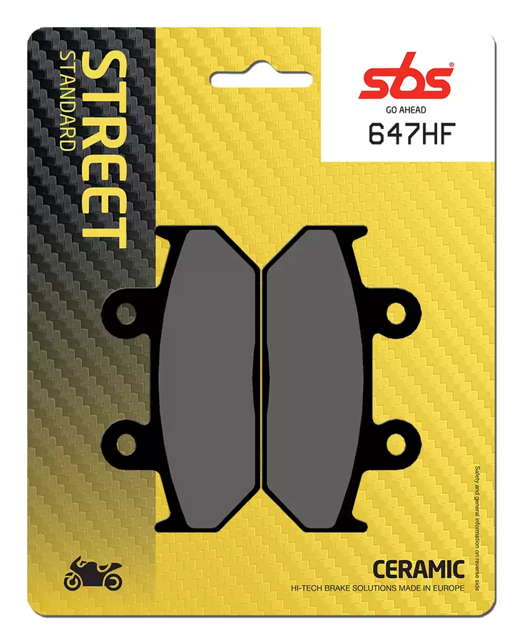 Sbs Jarrupalat Ceramic - Moottoripyörän jarrupalat - D2669 - 1