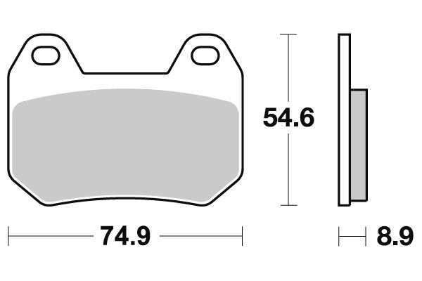 Sbs Jarrupalat Ceramic - Moottoripyörän jarrupalat - D91509 - 1