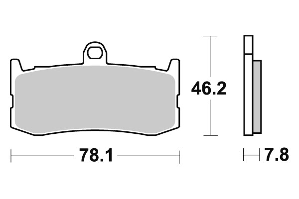 Sbs Jarrupalat Evo Sinter - Moottoripyörän jarrupalat - D241599 - 1