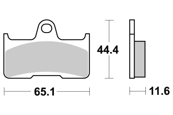 Sbs Jarrupalat Racing Sintered - Moottoripyörän jarrupalat - D220959 - 1