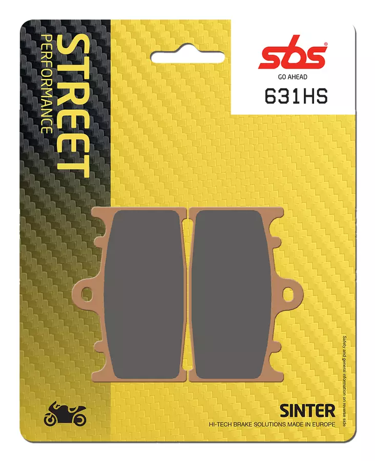 Sbs Jarrupalat Sintered - Moottoripyörän jarrupalat - D2639 - 1