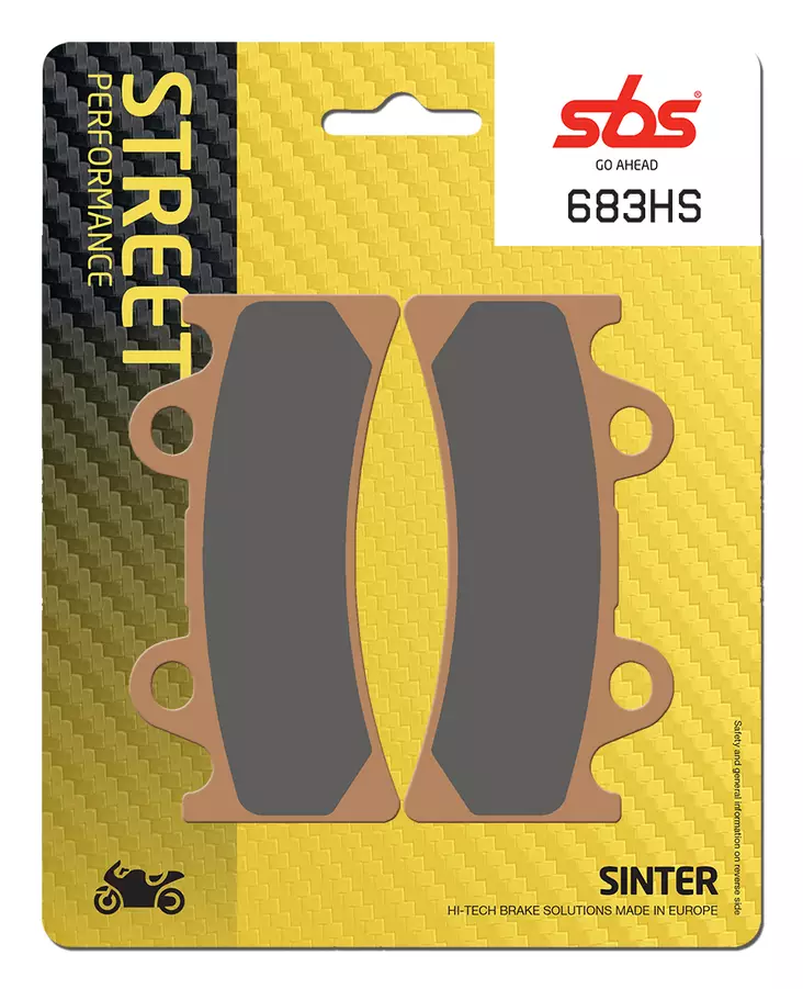Sbs Jarrupalat Sintered - Moottoripyörän jarrupalat - D2709 - 1