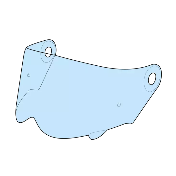 SIMPSON Darksome visiiri kirkas - Kypärän visiirit - D380899 - 1