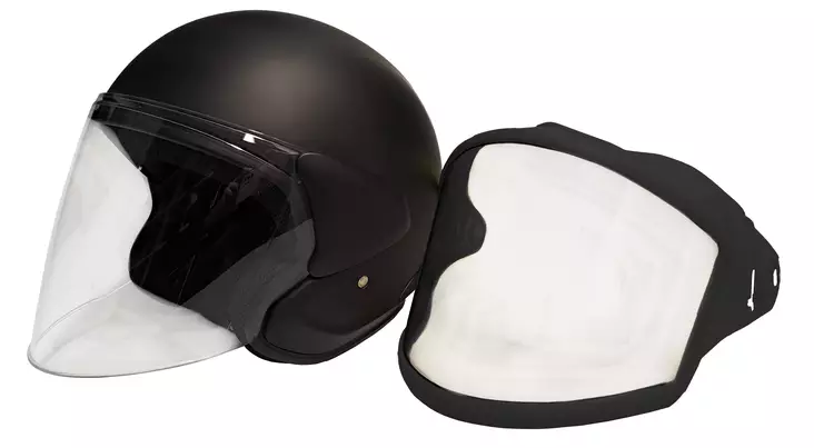 Snowpeople Pro avokypärä tuplavisiirillä musta - Avokypärät - D500019 - 1