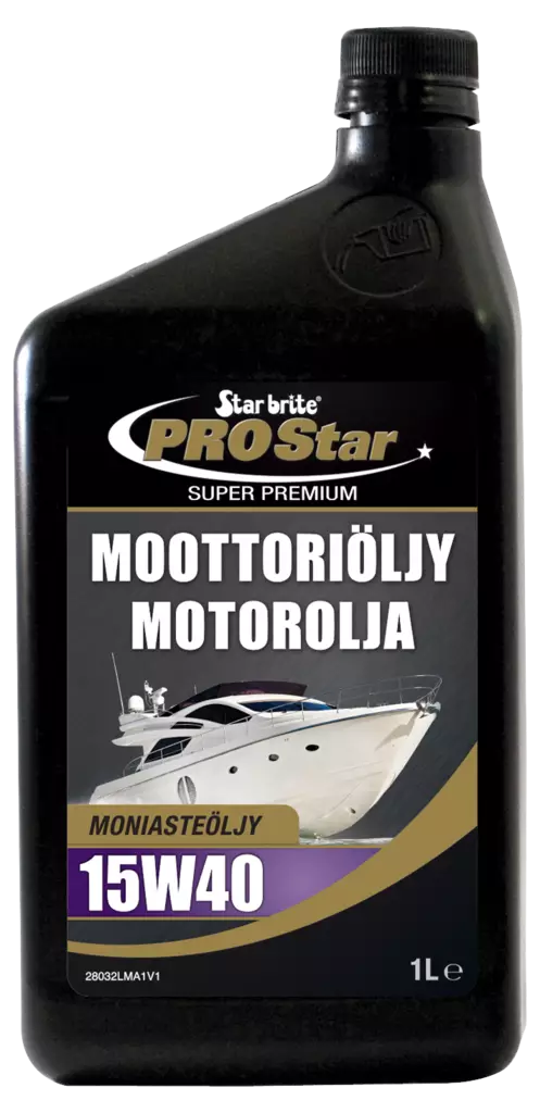 Star brite Pro Star 4-tahti moottoriöljy 15W40 1L - Marine öljyt - D259439 - 1