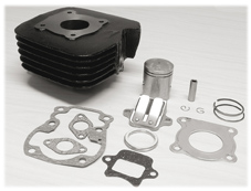 Tec-X Sylinterisarja, 50cc, Suzuki PV50 (sis. 302-0365 & 21-830 & 21-901-T) - Mopon ja skootterin sylinterisarjat - D369 - 1