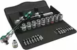 8100 sc 6 zyklop speed ratchet set, 1/2" drive, metric, wera - Hylsysarjat - 503-004076WERA - 1