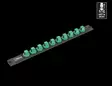 9602 magnetic socket rail, 1/2", empty, wera - Hylsyt ja voimahylsyt - 503-136422WERA - 2