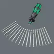 Bit-screwdriver 1/4´´ set kk turbo 1 ph, pz, tx, hex, sl, wera - Ruuvimeisselit - 503-057482WERA - 4