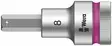 Bit socket 1/2´´ 8740 c hf 8.0x60mm, wera - Hylsyt ja voimahylsyt - 503-003824WERA - 1