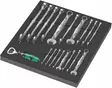 Foam insert 6003 joker combination spanner set 1, 19 pieces, wera - Työkalut työkaluvaunuihin - 503-150121WERA - 1