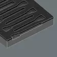 Foam insert zyklop b 3/8´´ bit socket set 1, 22 pieces, wera - Työkalut työkaluvaunuihin - 503-150113WERA - 2