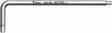 L-hex 3950 pkl long ball stainless steel 3.0x123mm, wera - Kuusiokoloavaimet - 503-022703WERA - 1