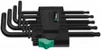 L-torx-sarja tx 9 osaa 967pkl/9, pallo tx8-tx40, wera - Kuusiokoloavaimet - 503-024242WERA - 1