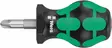 Screwdriver 355 stubby pz 3x25, wera - Ruuvimeisselit - 503-008855WERA - 1