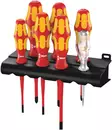 Screwdriver vde set 7pcs 160i/7 extra slim + tester + rack, wera - VDE-jännitesuojatut työkalut - 503-006480WERA - 1