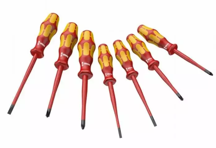 60 iss/7 screwdriver set kraftform plus series 100, wera - Ruuvimeisselit - 503-135961WERA - 1