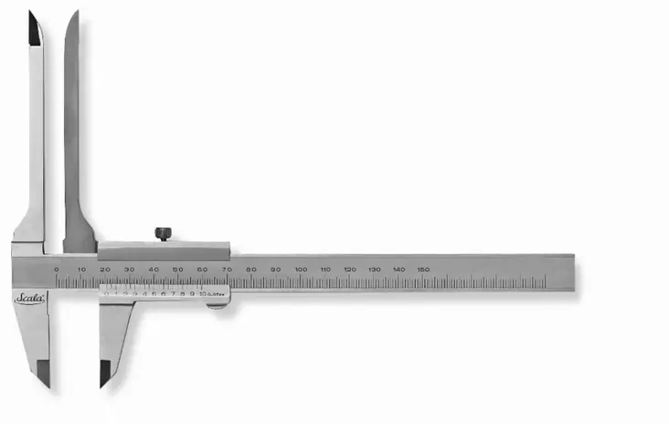 Analog caliper withextra long points model 252 150/0,05/40mm, scala - Työntömitat - 503-252-309SCALA - 1