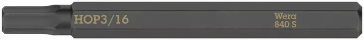 Bit for kraftform plus impact screwdriver, 1/4´´, 840 s hex 3/16´´x70, wera - Ruuvauskärjet - 503-018156WERA - 1