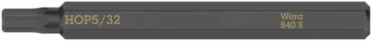Bit for kraftform plus impact screwdriver, 1/4´´, 840 s hex 5/32´´x70, wera - Ruuvauskärjet - 503-018155WERA - 1