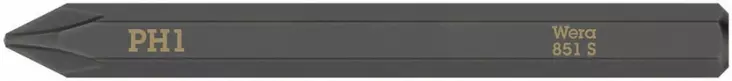 Bit for kraftform plus impact screwdriver, 1/4´´, 851 s ph 1x70, wera - Ruuvauskärjet - 503-018160WERA - 1