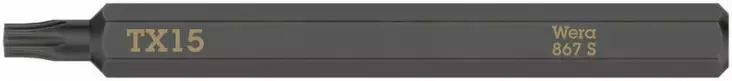 Bit for kraftform plus impact screwdriver, 1/4´´, 867 s tx 15x70, wera - Ruuvauskärjet - 503-018166WERA - 1