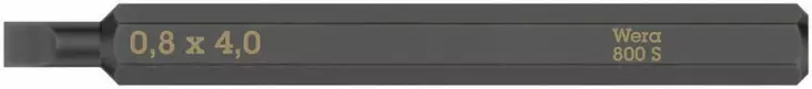 Bit for kraftform plus impact screwdriver, 1/4´´, sl 0.8x4.0x70, wera - Ruuvauskärjet - 503-018140WERA - 1