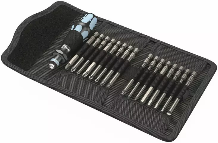 Bit screwdriver set kompakt 60, stainless steel 17pcs, wera - Ruuvimeisselit - 503-071116WERA - 1