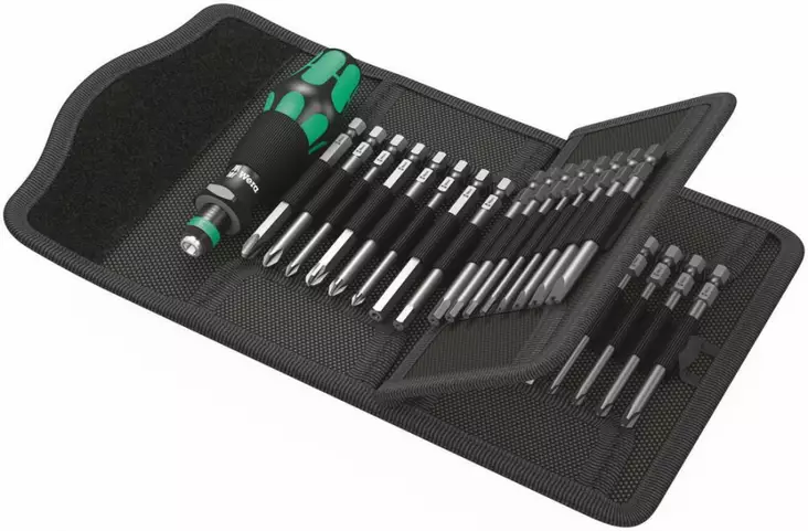 Bit screwdriver set kompakt 62 33pcs, wera - Ruuvimeisselit - 503-059297WERA - 1
