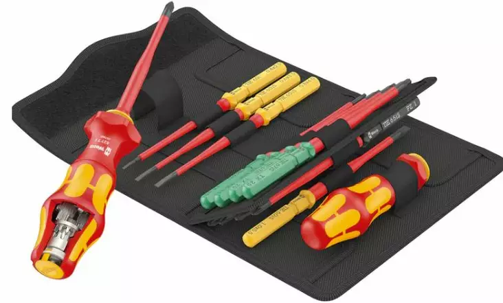 Bit screwdriver set kraftform kompakt turbo i 1 16 pcs, wera - VDE-jännitesuojatut työkalut - 503-006640WERA - 1