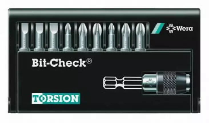 Bit set 8100-9/tz 10-pcs torsion bits, wera - Ruuvauskärkisarjat - 503-056161WERA - 1