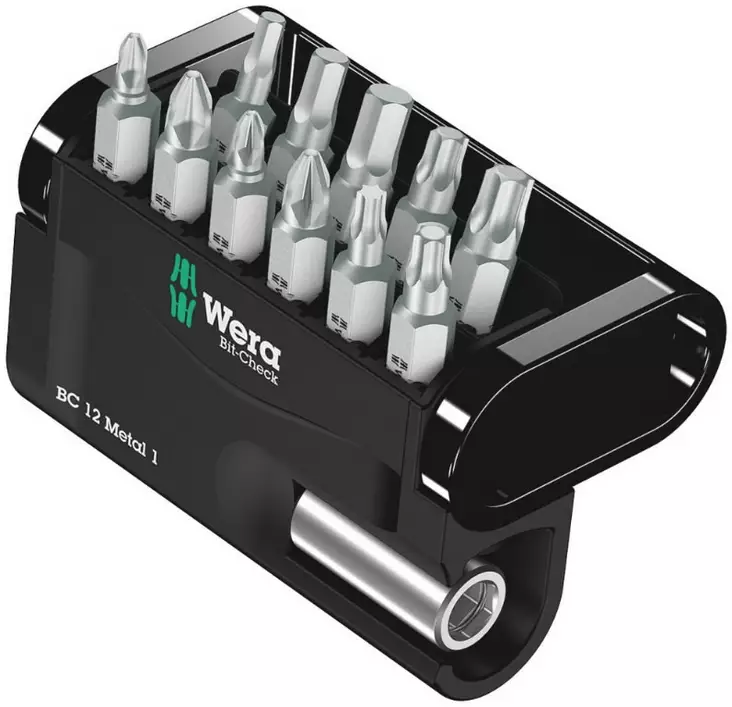 Bit set bit-check 12 metal 1, wera - Ruuvauskärkisarjat - 503-057424WERA - 1