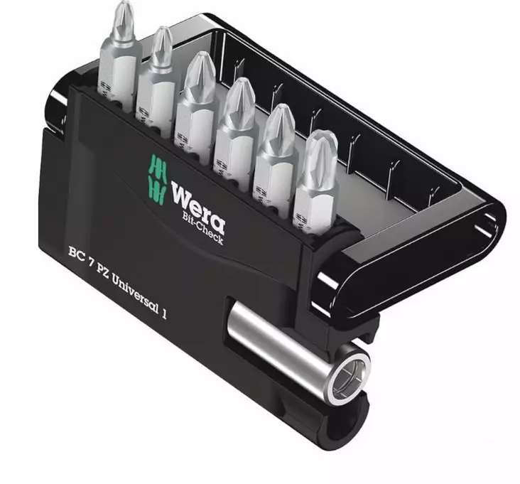Bit set mini-check 7-pcs pz, wera - Ruuvauskärkisarjat - 503-056296WERA - 1