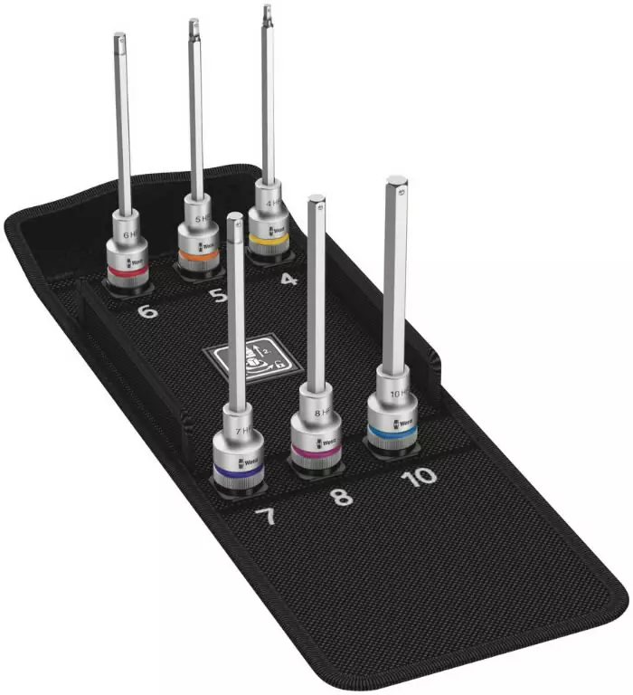Bit socket set 1/2´´ 8740 c hf, wera - Hylsyt ja voimahylsyt - 503-004210WERA - 1