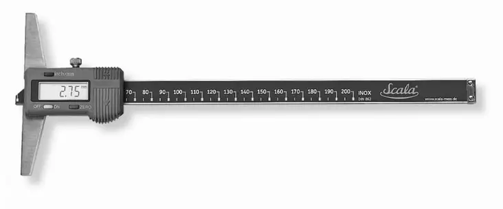Digital depth caliper 200mm, scala - Työntömitat - 503-232-212SCALA - 1