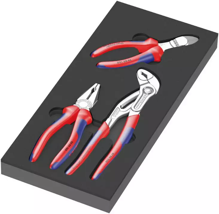 Foam insert knipex pliers set 1, 3 pieces, wera - Työkalut työkaluvaunuihin - 503-150180WERA - 1