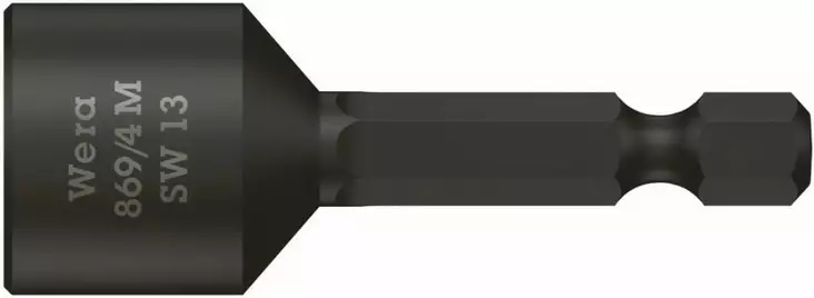Hylsy 1/4´´ 869/4 m, magneettinen, hex 13,0x50,0, wera - Ruuvauskärjet - 503-060428WERA - 1