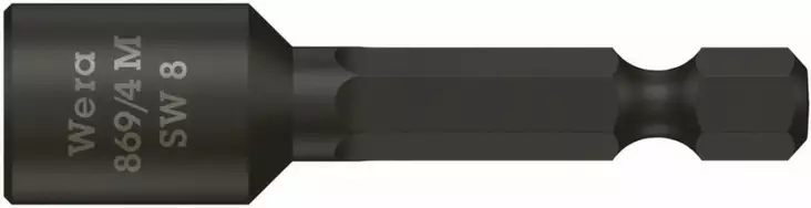 Hylsy 1/4´´ 869/4 m, magneettinen, hex 8,0x50,0, wera - Ruuvauskärjet - 503-060423WERA - 1