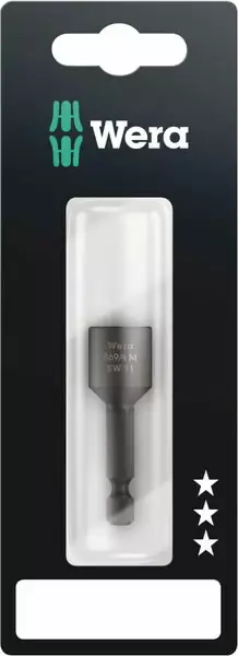 Hylsy 1/4´´ 869/4 m, sb, magneettinen, hex 11,0x50,0, wera - Ruuvauskärjet - 503-073506WERA - 1