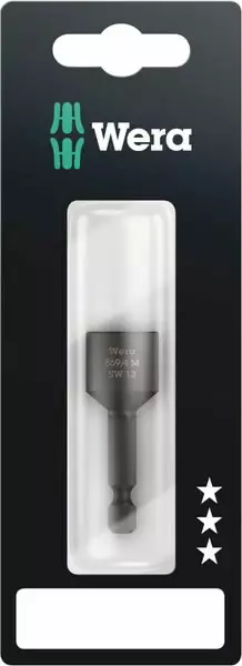 Hylsy 1/4´´ 869/4 m, sb, magneettinen, hex 12,0x50,0, wera - Ruuvauskärjet - 503-073507WERA - 1