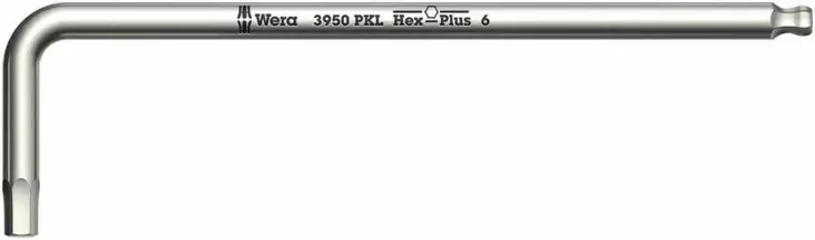 L-hex 3950 pkl long ball stainless steel 5.0x154mm, wera - Kuusiokoloavaimet - 503-022705WERA - 1