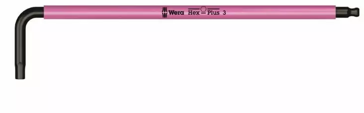 L- key 950 spkl 3 mm 123x21 mm 3.0x123, wera - Kuusiokoloavaimet - 503-022200WERA - 1