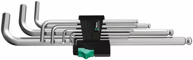 L-kuusiokolosarja 950pkl/9sm pitkät, wera - Kuusiokoloavaimet - 503-022087WERA - 1