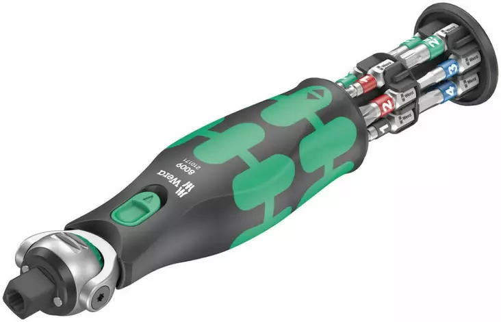 Ratchet-scewdriver 3/8´´ set, 13pcs, 8009 zyklop pocket, wera - Ruuvimeisselit - 503-004280WERA - 1