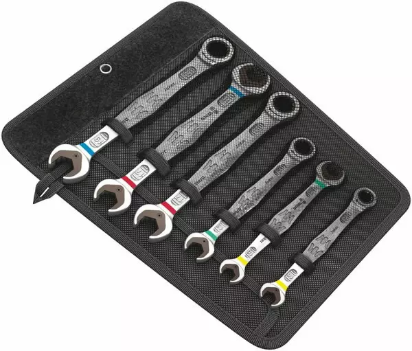 Ratcheting spanner set 6000/6002 joker, 10-19mm, wera - Lenkki- ja kiintolenkkiavaimet - 503-020022WERA - 1