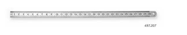 Ruler hardened 497 400/18/0,5mm, scala - Mittaviivaimet - 503-497-228SCALA - 1
