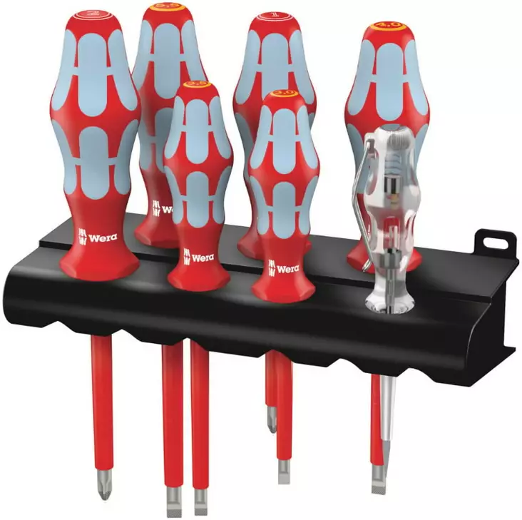 Screwdriver 3160 i set vde kraftform kompkakt, wera - VDE-jännitesuojatut työkalut - 503-022728WERA - 1