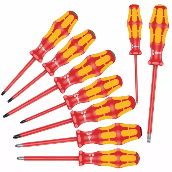 Screwdriver set 160 i/162 i/167 i/9 vde, wera - VDE-jännitesuojatut työkalut - 503-133355WERA - 1